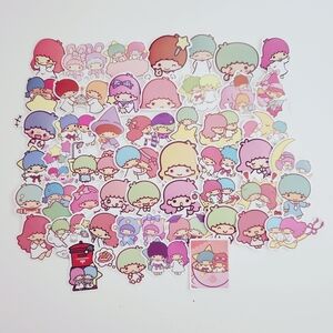 🔮3/$15 50pcs Sanrio Little Twin Stars Kiki & Lala Stickers